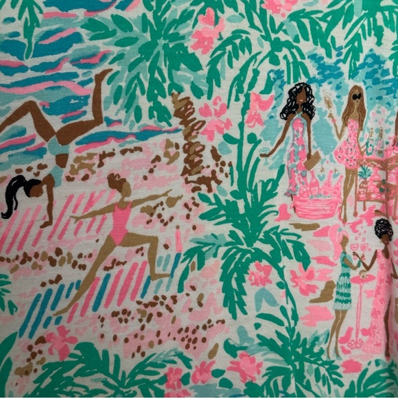 Lilly Pulitzer Vibrant Green and Pink Top - Picture 9 of 10